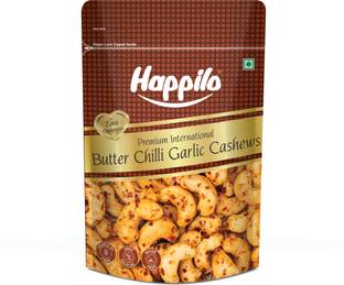 Happilo Premium International Butter Chilli Garlic Cashew, Perfect for Spice lovers Cashews