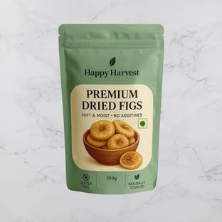 Happy Harvest Anjeer Dry Fruits | Dried Figs- 250 gm-POUCH Packing Figs