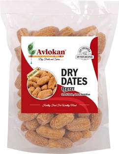 Avlokan Premium Yellow Dry Dates (Peela Sukha Khajoor / Dry Chuhara / Pili Kharak Dates
