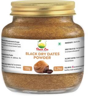 Dawn Lee Black Dry Dates Powder Natural Sweetness Medjool Kharik Chura Sukha Khajoor Dry Dates