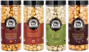 WONDERLAND Roasted Makhana Tangy Masala, Thai Sweet Chilli, Wasabi & Sriracha Assorted Nuts