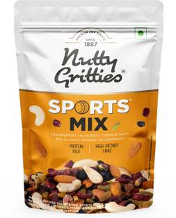 Nutty Gritties Sports Mix - dryfruits Roasted Almonds, Cashews, Pistachios, Blueberry, Cranberries, Raisins