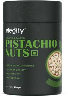 Elegity Salted Pistachios -Papertube (200 gm) | Namkeen Pista Dry Fruit Pistachios