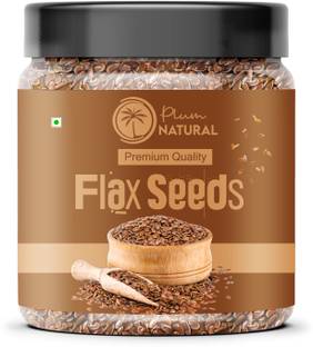 Plum Natural Premium Nutritious Healthy Flax Seeds Dry Fruits Brown Flax Seeds