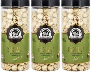 WONDERLAND Makhana Premium Wasabi Foxnuts (Pack of 3-100g Each) Assorted Nuts