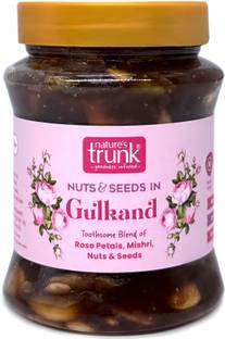 Nature's Trunk Gulkand with Nuts and Seeds | Rose Petal Jam | 100% Natural Assorted Seeds & Nuts