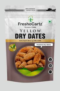 FreshoCartz Yellow Dry Dates | Peela Sukha Khajoor | Dry Chuara | Sukha Dates | Dry Dates