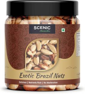 SCENIC Snacks Exotic Brazil Nuts | Super Nutritious | High in Selenium, Protein Rich Brazil Nuts