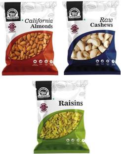 WONDERLAND Almonds, Cashews and Raisins Combo 300 grams Almonds, Cashews, Raisins