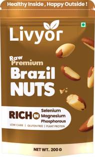 LIVYOR Premium Brazil Nuts | Super Nutritious Dry Fruits Brazil Nuts