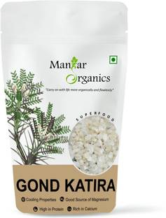 ManHar Organics Gond Katira | Tragacanth Gum | Organic Gond Katira | Dried Edible Gum Dried Gum