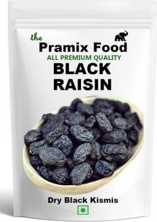 Pramix Premium Dried Black Raisins/Black Kishmish with Seed 250 gm Raisins