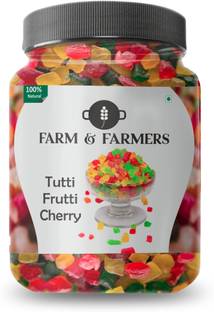 Farm & Farmers Multicolor Tutti Frutti | Fresh Cherries for Cakes & Cookies Decoration Cherries