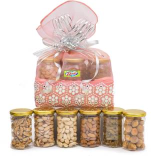 Glossary DRY FRUIT &NUT GIFT HAMPER/BASKET/BOX/PACK 750GM Cashews, Almonds, Pistachios, Raisins, Walnuts, Apricots