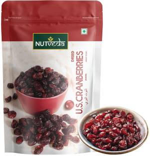 nutveda Dried U.S. Cranberries (Sliced) Ready To Eat Cranberries