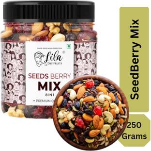 lila dry fruits Premium Seed Berry Mix 250g Jar Pack|Immunity Booster Superfood|Healthy SuperMix Assorted Seeds & Nuts