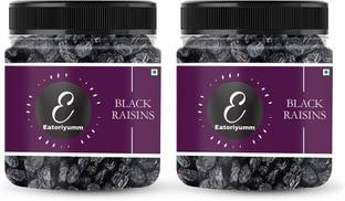 Eatoriyumm Black Raisins |Seedless Dry Grapes Kali Kishmish Raisins