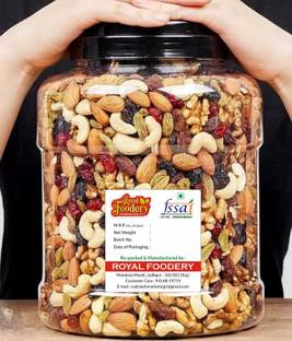Royal foodery Mix Dry Fruit | Panchmeva | 250gm Assorted Fruits & Nuts, Almonds, Raisins, Cherries, Dates