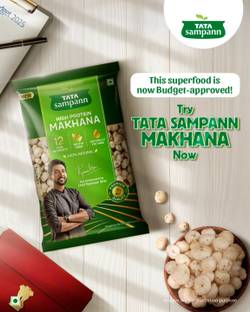 Tata Sampann High Protein Makhana, Premium Foxnut, Fit for Fasting Fox Nut