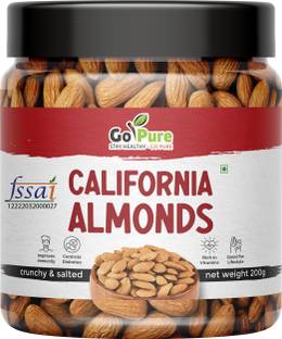 Gopure Raw unprocessed big california almonds for diet, serving , welcoming , dishes Almonds