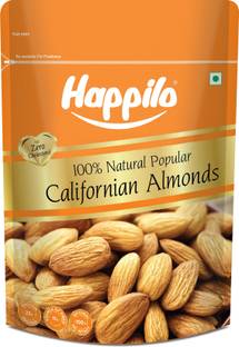 Happilo Natural Popular Californian Almonds, High in Fiber, Gluten Free, No Cholesterol Almonds