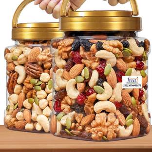 SHIVAAY Nutmix Mix Dry Fruits [Almonds, Cashew, Raisins, Pistachios, Apricot] Almonds, Apricots, Cashews, Dates, Kernels, Walnuts, Raisins, Pistachios, Assorted Seeds & Nuts
