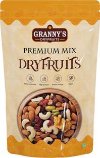 Grannys Dryfruits Healthy Nutmix|Fitness Mix| Mixed Dryfruits |Premium Nutmix(325x2 )Pack of 2 Almonds, Cranberries, Hazelnuts, Walnuts, Pistachios, Cashews