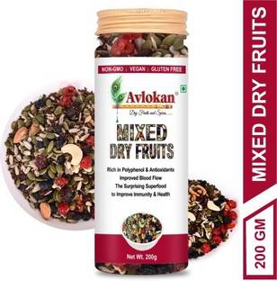 Avlokan Premium Daily Trail Mix Dry Fruit Nuts, Seeds & Berries Mix Dry Fruit Assorted Seeds & Nuts