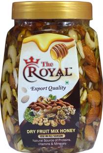 THE ROYAL Honeydryfruit s mix Cashews, Raisins, Apricots, Assorted Seeds & Nuts, Almonds, Walnuts, Dates, Pistachios, Figs