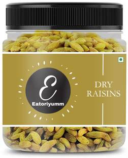 Eatoriyumm Seedless Green Raisins Dried Kishmish ,Naturally Sweet Raisins