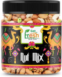 Get Fresh Healthy Nutmix Trail Mix Jar- Black Raisin, Dried Almonds, Cashews, Pistachios, Raisins, Walnuts