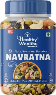 Healthy Wealthy Healthy Mix Nuts, Seeds and Berries Combo | Super Nutritious Food | Dry Fruits Almonds