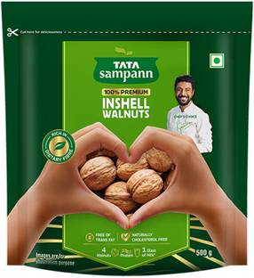 Tata Sampann Inshell Walnuts/Akhrot | Rich in Protein, Dietary Fibre, Magnesium & Phosphorus Walnuts