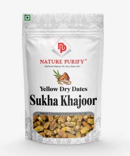 Nature Purify Dates Dry Yellow/Sukha Khajoor Jumbo (Pila Chuara) Dates