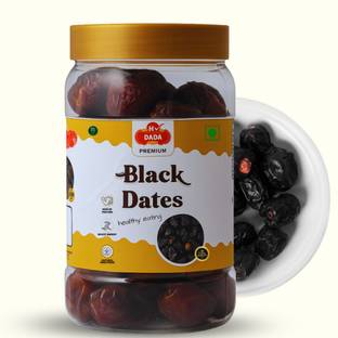 DADA Premium Black Dates | Soft Khajoor Dry Fruits | Natural Healthy Energy Snack Dates
