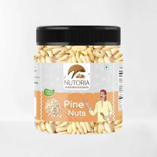 NUTORIA Premium Quality Pine Nuts, Chilgoza Vegan Pine Nuts Without Shell Pine Nuts