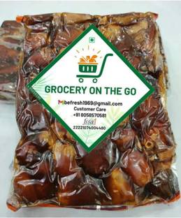 GROCERYONTHEGO Khajoor Without Sheild Dates Dry Fruit Dates 1 Kg Dates