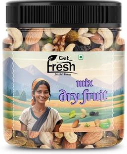 Get Fresh Premium International Healthy Nutmix|Mixed Dry Fruits (1 kg) Almonds, Cashews, Raisins, Dry Dates