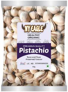 NY Eagle Pistachios Roasted & Salted, Rich In Protein, Phosphorus, & Dietary Fibre(50g) Pistachios