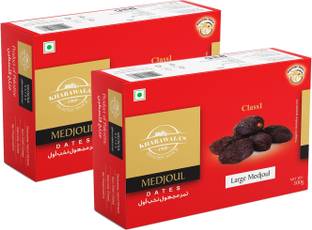 KHARAWALA'S Large Medjoul Dates - Pack of 2 (500grams each) Dates