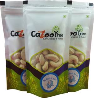 Cazootree Jumbo W180 Cashew Kernel 100g x 3 Cashews