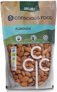 Conscious Food Organic Almonds 250g | Premium quality, Healthy snack Almonds