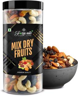 Frozen nuts 9+ Mix Dry Fruit | Tasty Fruits & Seeds | Almonds, Cashews, Blueberry, Cranberries, Apricots, Walnuts, Assorted Seeds & Nuts