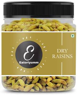 Eatoriyumm Seedless Green Raisins Dried Kishmish ,Naturally Sweet Raisins