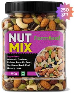FarmLeaf Mewa Mix | Nut Mix | 250gm |(A Almonds, Cashews, Raisins, Apricots, Dates, Gooseberry