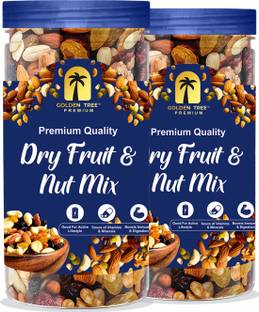 Golden Tree 100% Fresh & Healthy Premium Mixed Dry Fruits| Source of Protein| Dried Nut Mix Assorted Nuts
