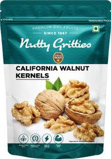 Nutty Gritties Californian Walnut Kernals - Pack of 2(200 GMS each) Walnuts