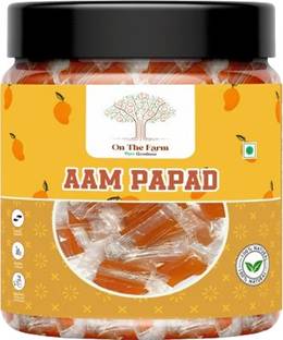 on the farm Traditional Aam Papad | Sweet & Tangy Mango Delight for All Ages Mango