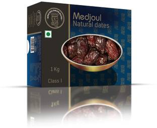King Solomon Medjoul/Medjool Dates Junior 1kg | Khajur/Khajoor | Non-GMO | All Natural| Dates