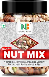 Nature's Bridge Dry Fruits Nuts Mix | Trial Mix, Nutritious and Crunchy Trail Snack, |Mixed Nuts Assorted Nuts